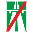 Дорожный знак 5.2 «Конец автомагистрали» (металл 0,8 мм, III типоразмер: 1350х900 мм, С/О пленка: тип Б высокоинтенсив.)